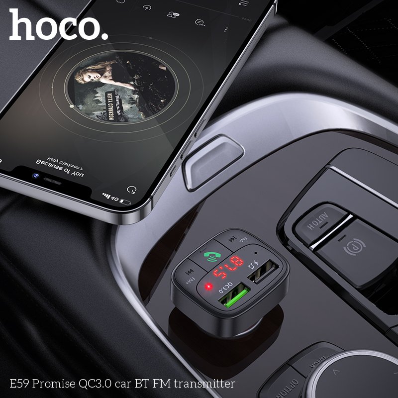 HOCO IN CAR WIRELESS FM TRANSMITTER E59